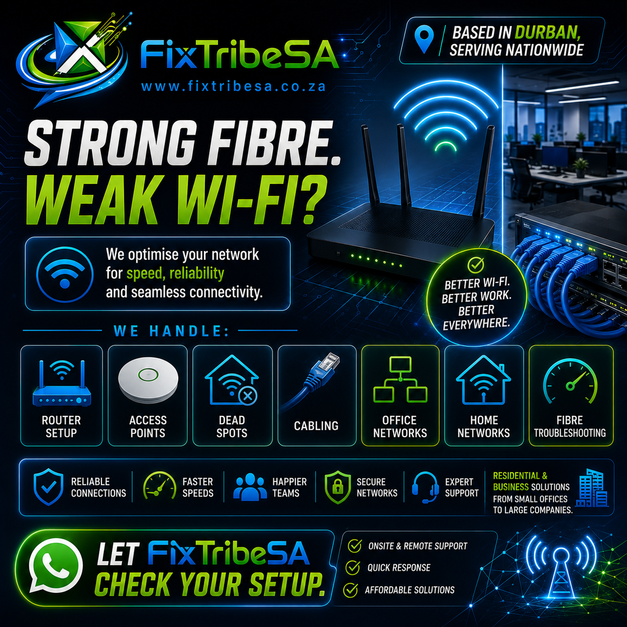 Wi-Fi and network setup