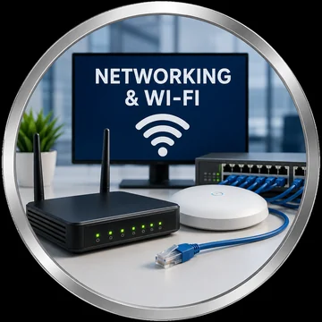 Networking and Wi-Fi service icon
