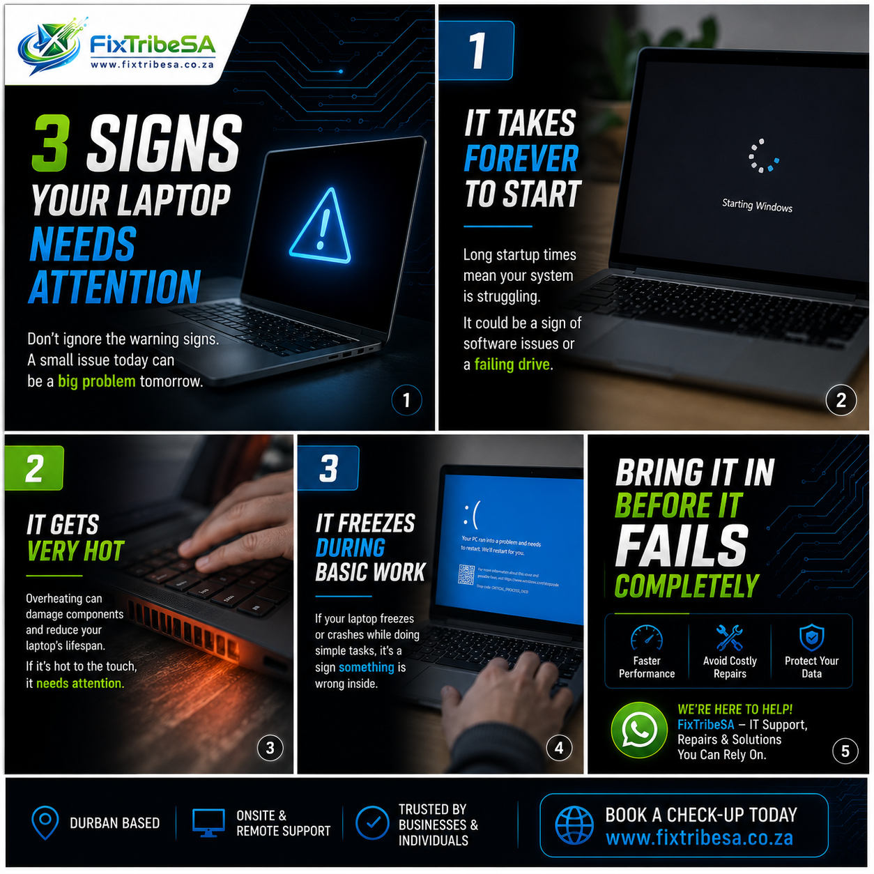 IT assessment and computer warning signs