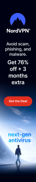 NordVPN scam phishing and malware protection banner